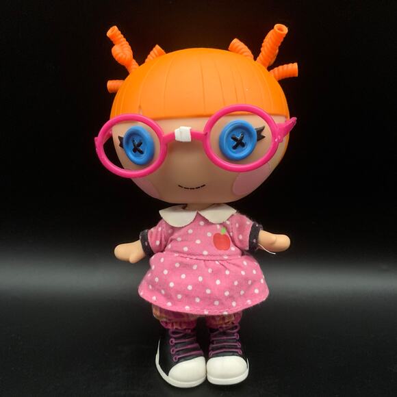 Lalaloopsy Littles Other - Lalaloopsy Littles Specs Reads-A-Lot Silly Hair 7” Doll Hard Plastic